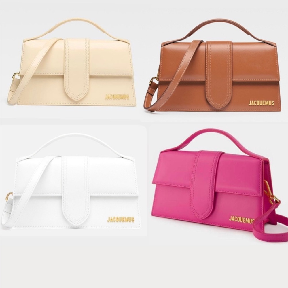 NWT + COA Jacquemus Le GRAND Bambino Satchel Ivory w Gold Accents - Picture 14 of 14